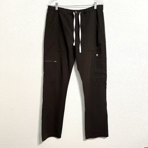 Figs Cairo Men's Size Medium Cargo Scrubs Black Technical Collection TM3001